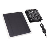 Solar Panel Fan Kit 10W Weatherproof Solar Powered Fan Wall Mounted for Outside Small Chicken Coops Greenhouses Sheds