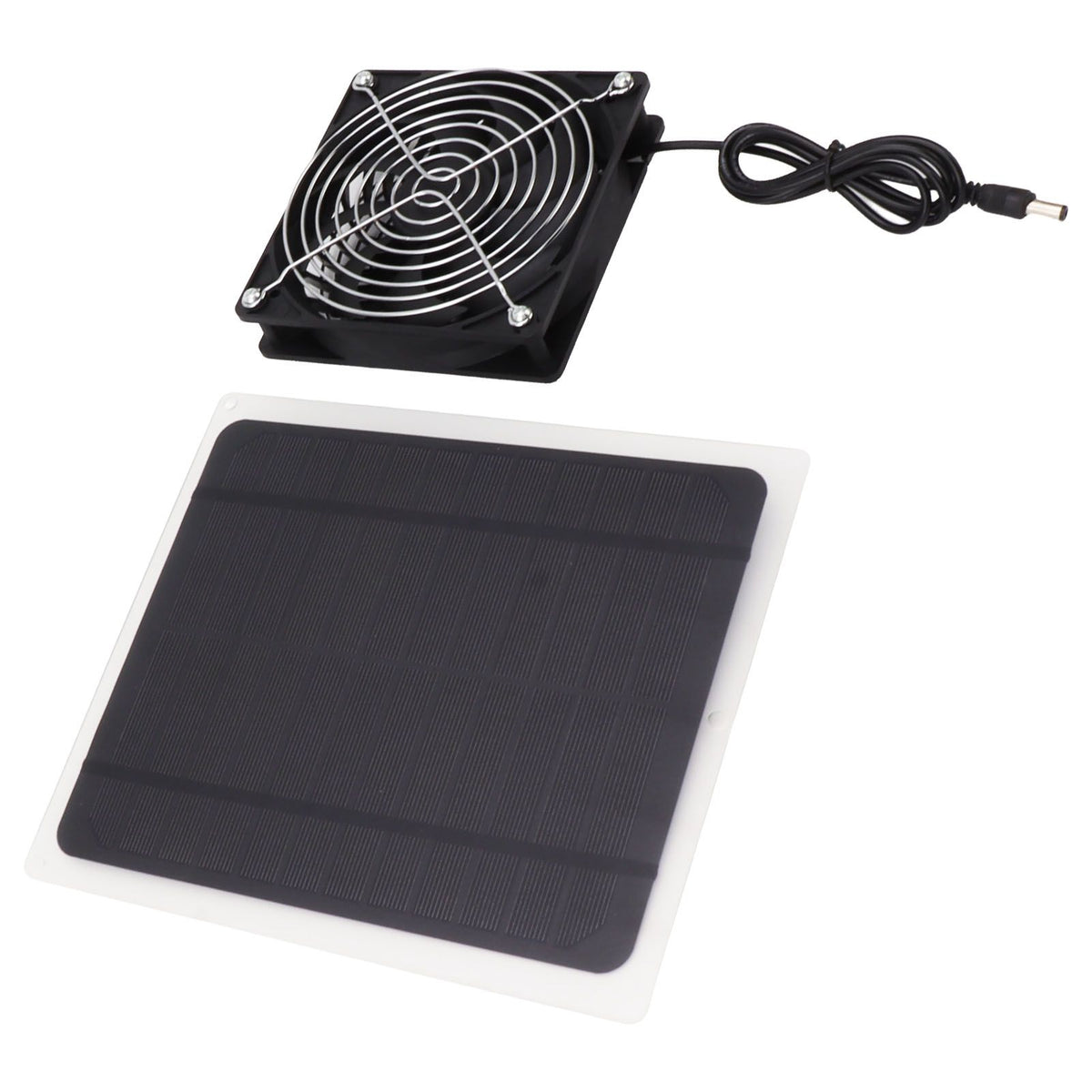 Solar Panel Fan Kit 10W Weatherproof Solar Powered Fan Wall Mounted for Outside Small Chicken Coops Greenhouses Sheds