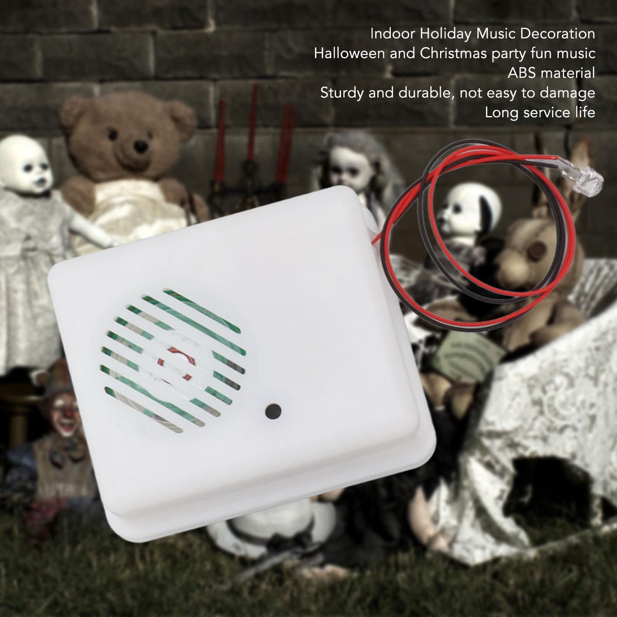 Halloween Sound Player Horror Tricky Scary Sound Loudspeaker Screaming Speaker for Indoor Outdoor Party Decoration