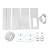 Air Conditioner Window Vent Kit PVC Easy Installation Seamless Universal Adjustable Air Conditioner Window Accessory 4 Plates for 140cm Window