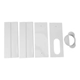 Air Conditioner Window Vent Kit PVC Easy Installation Seamless Universal Adjustable Air Conditioner Window Accessory 4 Plates for 140cm Window
