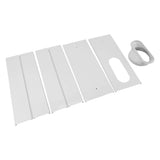 Air Conditioner Window Vent Kit PVC Easy Installation Seamless Universal Adjustable Air Conditioner Window Accessory 4 Plates for 140cm Window
