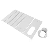 Air Conditioner Window Vent Kit PVC Easy Installation Seamless Universal Adjustable Air Conditioner Window Accessory 4 Plates for 140cm Window - Top-Down View