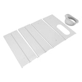 Air Conditioner Window Vent Kit PVC Easy Installation Seamless Universal Adjustable Air Conditioner Window Accessory 4 Plates for 140cm Window