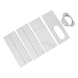 Air Conditioner Window Vent Kit PVC Easy Installation Seamless Universal Adjustable Air Conditioner Window Accessory 4 Plates for 140cm Window