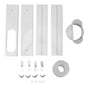 Portable AC Window Vent Kit Air Conditioner Window Kit Adjustable PVC Window Seal Kit Panels for Horizontal Vertical Window