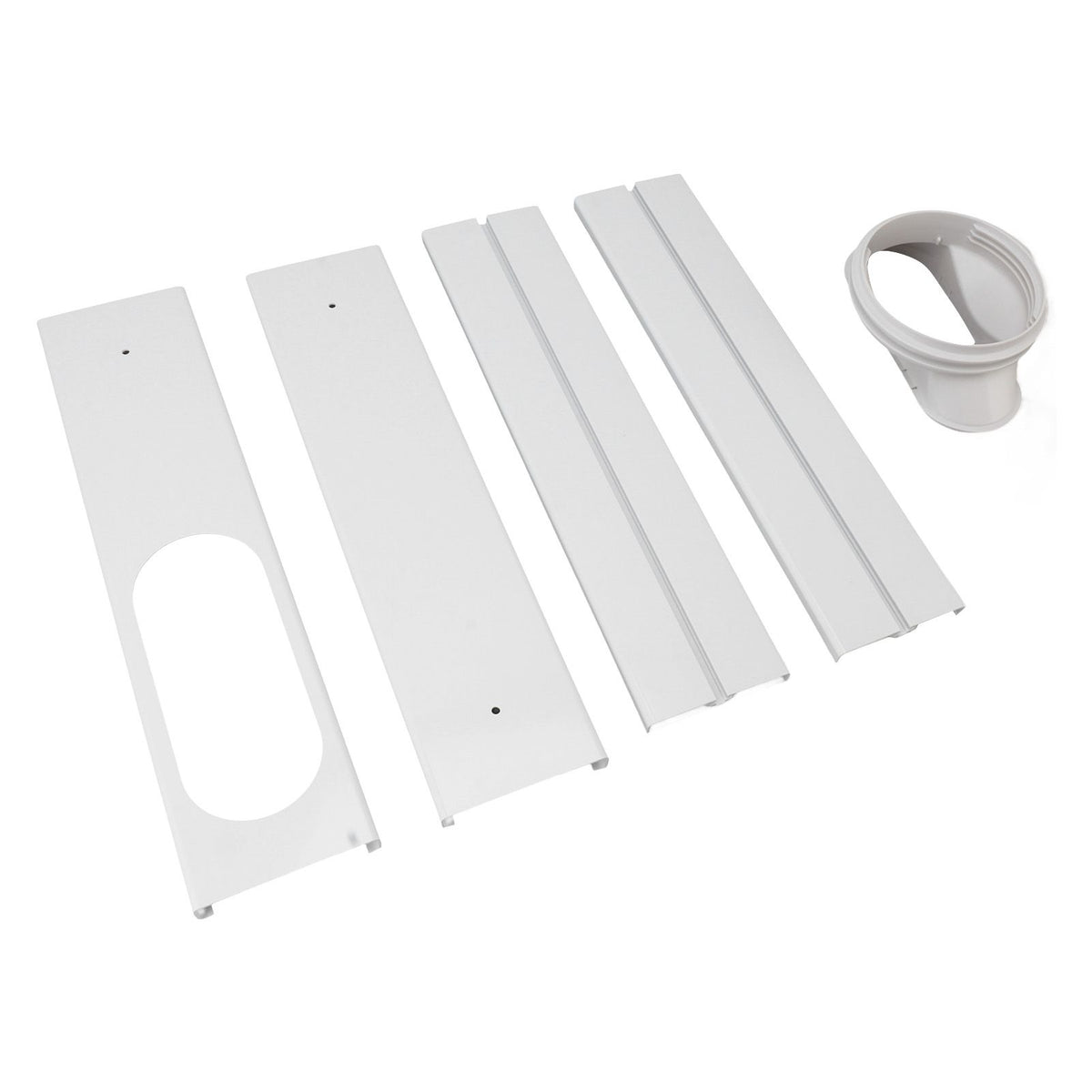Portable AC Window Vent Kit Air Conditioner Window Kit Adjustable PVC Window Seal Kit Panels for Horizontal Vertical Window