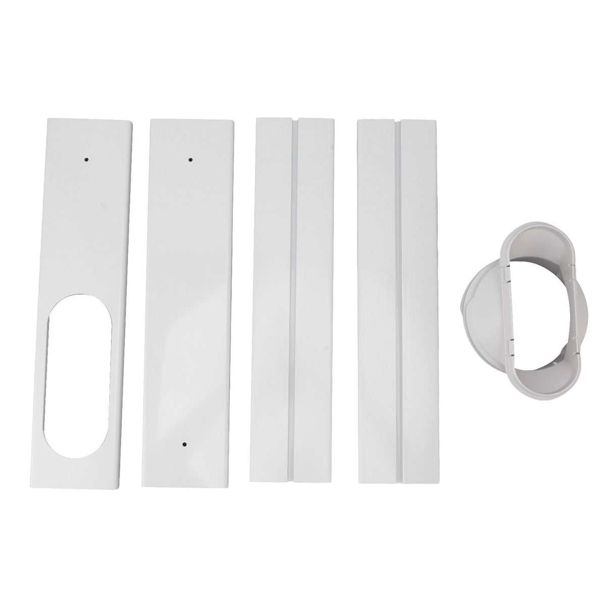Portable AC Window Vent Kit Air Conditioner Window Kit Adjustable PVC Window Seal Kit Panels for Horizontal Vertical Window