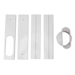 Portable AC Window Vent Kit Air Conditioner Window Kit Adjustable PVC Window Seal Kit Panels for Horizontal Vertical Window