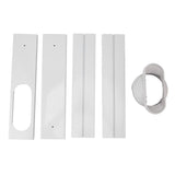 Portable AC Window Vent Kit Air Conditioner Window Kit Adjustable PVC Window Seal Kit Panels for Horizontal Vertical Window - Side View