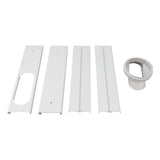 Portable AC Window Vent Kit Air Conditioner Window Kit Adjustable PVC Window Seal Kit Panels for Horizontal Vertical Window