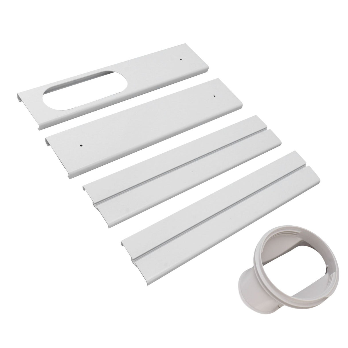 Portable AC Window Vent Kit Air Conditioner Window Kit Adjustable PVC Window Seal Kit Panels for Horizontal Vertical Window