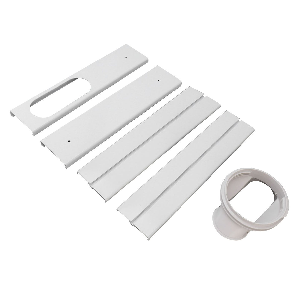 Portable AC Window Vent Kit Air Conditioner Window Kit Adjustable PVC Window Seal Kit Panels for Horizontal Vertical Window