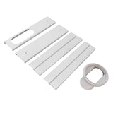 Portable AC Window Vent Kit Air Conditioner Window Kit Adjustable PVC Window Seal Kit Panels for Horizontal Vertical Window