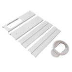 Portable AC Window Vent Kit Air Conditioner Window Kit Adjustable PVC Window Seal Kit Panels for Horizontal Vertical Window