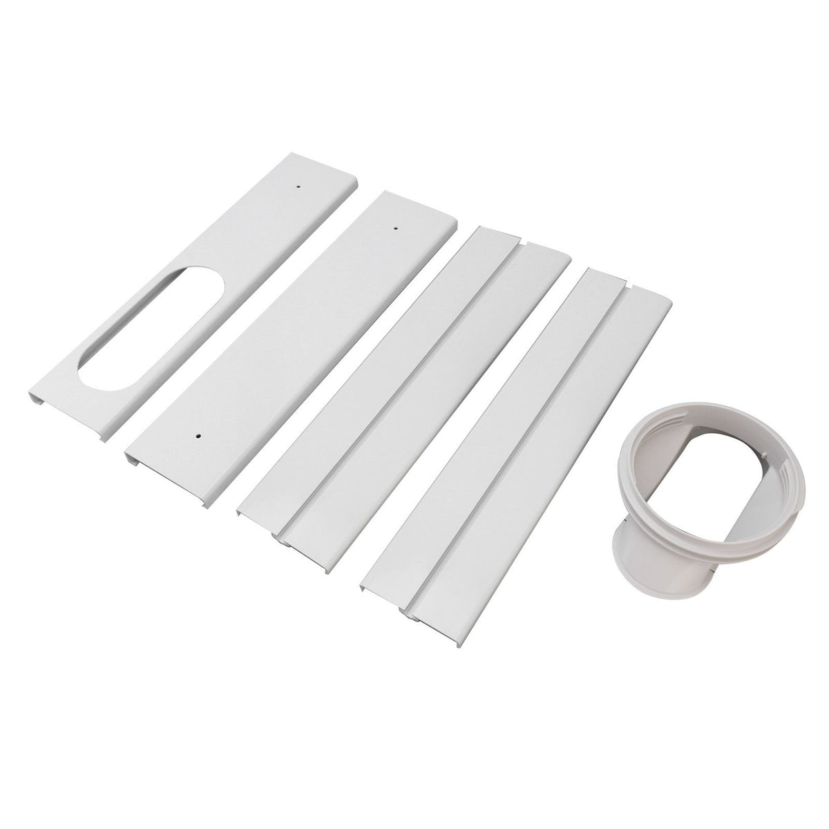 Portable AC Window Vent Kit Air Conditioner Window Kit Adjustable PVC Window Seal Kit Panels for Horizontal Vertical Window