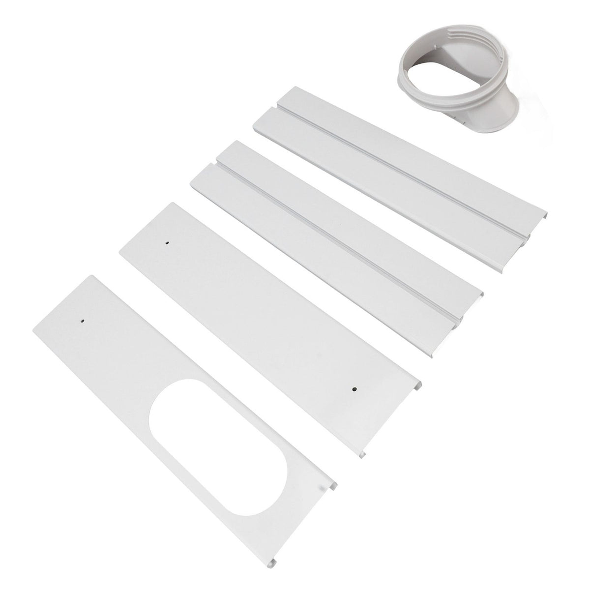Portable AC Window Vent Kit Air Conditioner Window Kit Adjustable PVC Window Seal Kit Panels for Horizontal Vertical Window