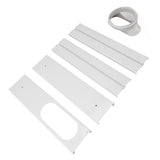 Portable AC Window Vent Kit Air Conditioner Window Kit Adjustable PVC Window Seal Kit Panels for Horizontal Vertical Window - Low Angle