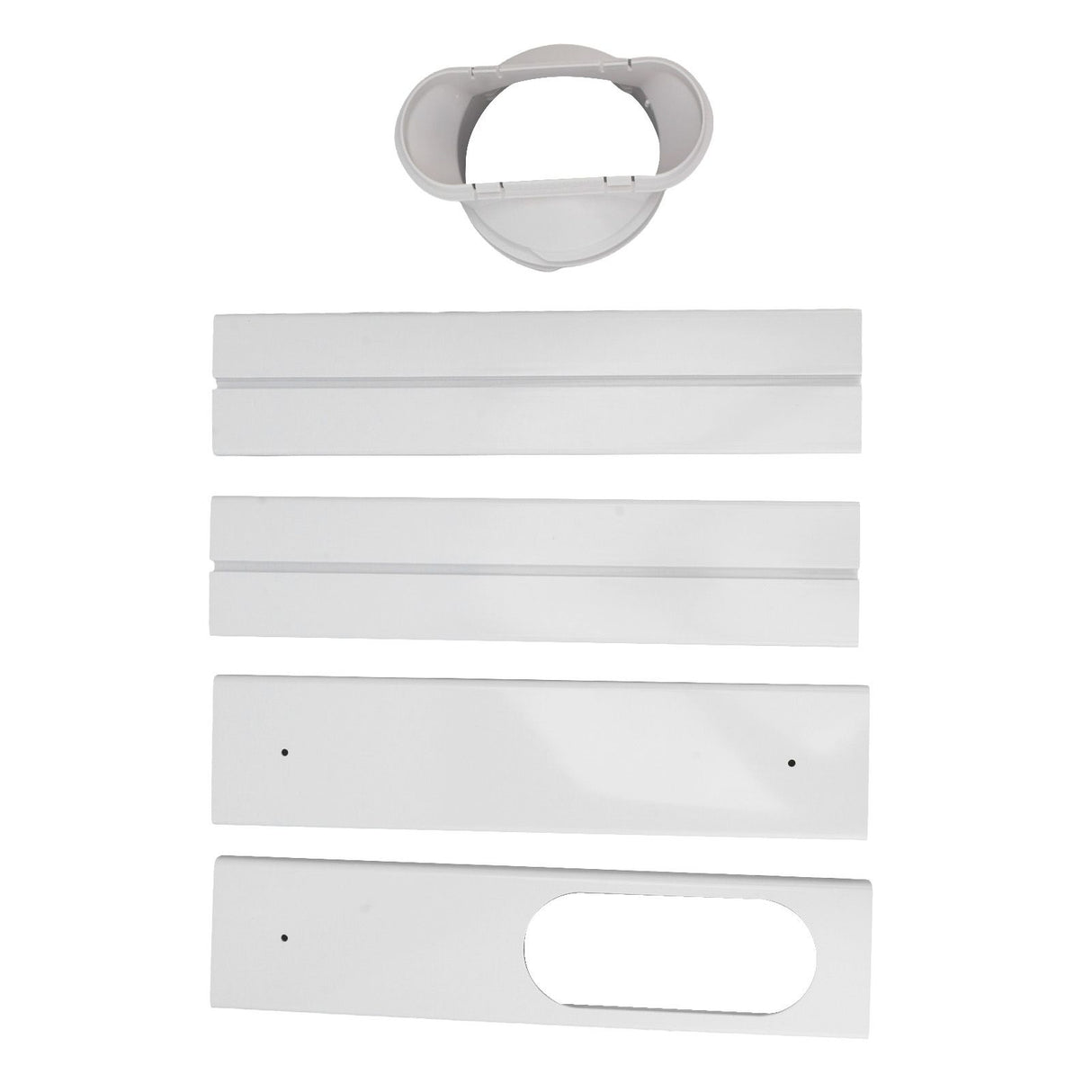 Portable AC Window Vent Kit Air Conditioner Window Kit Adjustable PVC Window Seal Kit Panels for Horizontal Vertical Window