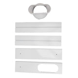 Portable AC Window Vent Kit Air Conditioner Window Kit Adjustable PVC Window Seal Kit Panels for Horizontal Vertical Window - Extra Image