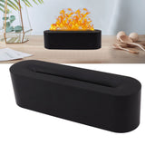 Simulated Flame Air Aroma Diffuser Humidifier 7 Color Fire Air Diffuser for Bedroom Home Yoga Office Black