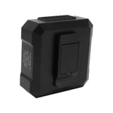 Waist Clip Fan USB Charge 4000mAh Battery 3 Speed Modes White Light ABS Shell Belt Fan for Camping Adventure Travel - 45-Degree Angle