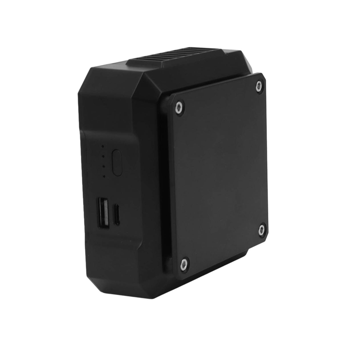 Waist Clip Fan USB Charge 4000mAh Battery 3 Speed Modes White Light ABS Shell Belt Fan for Camping Adventure Travel