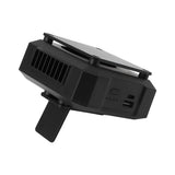 Waist Clip Fan USB Charge 4000mAh Battery 3 Speed Modes White Light ABS Shell Belt Fan for Camping Adventure Travel