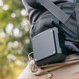 Waist Clip Fan USB Charge 4000mAh Battery 3 Speed Modes White Light ABS Shell Belt Fan for Camping Adventure Travel - Extra Image