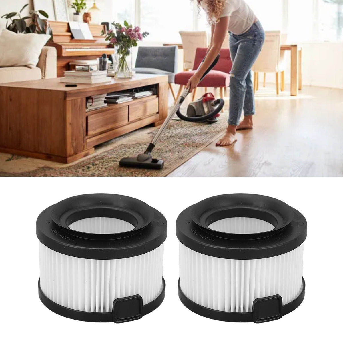 2 PCS Vacuum Cleaner Filter Reusable Washable Vacuum Air Inlet Filter Replacement for LEVOIT VortexI Q40 RF LSV V401F UK