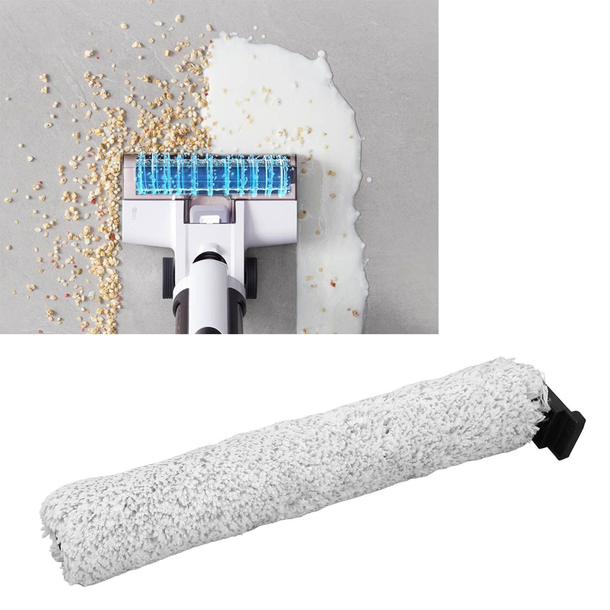 Vacuum Cleaner Main Brush ABS High Efficiency Particulate Air Filter Floor Cleaner Brush Roll Replacement Part for Midea X7