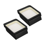 2PCS Vacuum Cleaner Filter ABS Reusable Washable High Efficiency Particulate Air Filter Replacement Part for Midea X8 X9 X9 Pro Floor Cleaner - Top-Down View