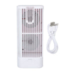 Desk Night Light Fan Power Adjustable Space Saving Quiet Multifunctional Cool Fan Plug and Play Without Sprayer