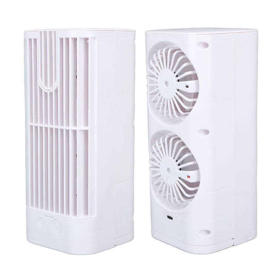 Desk Night Light Fan Power Adjustable Space Saving Quiet Multifunctional Cool Fan Plug and Play Without Sprayer