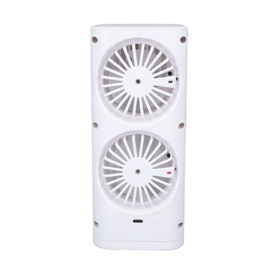 Desk Night Light Fan Power Adjustable Space Saving Quiet Multifunctional Cool Fan Plug and Play Without Sprayer