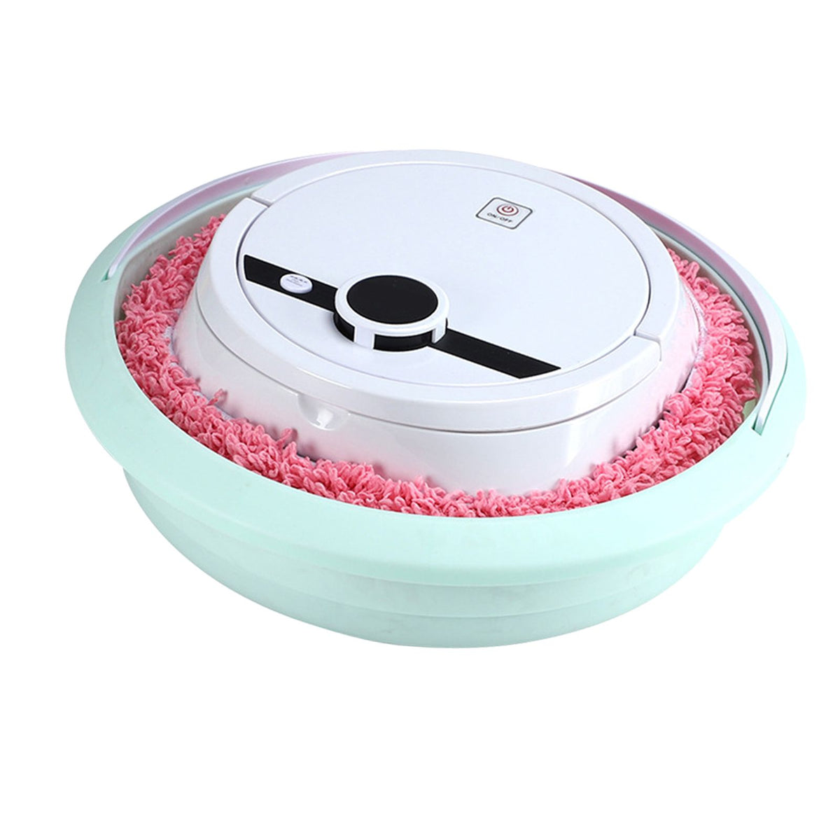 Robot Vacuum Cleaner Strong Suction Wet and Dry Use Rechargeable Robot Mop for Livingroom Bedroom Bathroom White