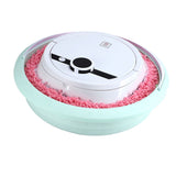 Robot Vacuum Cleaner Strong Suction Wet and Dry Use Rechargeable Robot Mop for Livingroom Bedroom Bathroom White - Front View