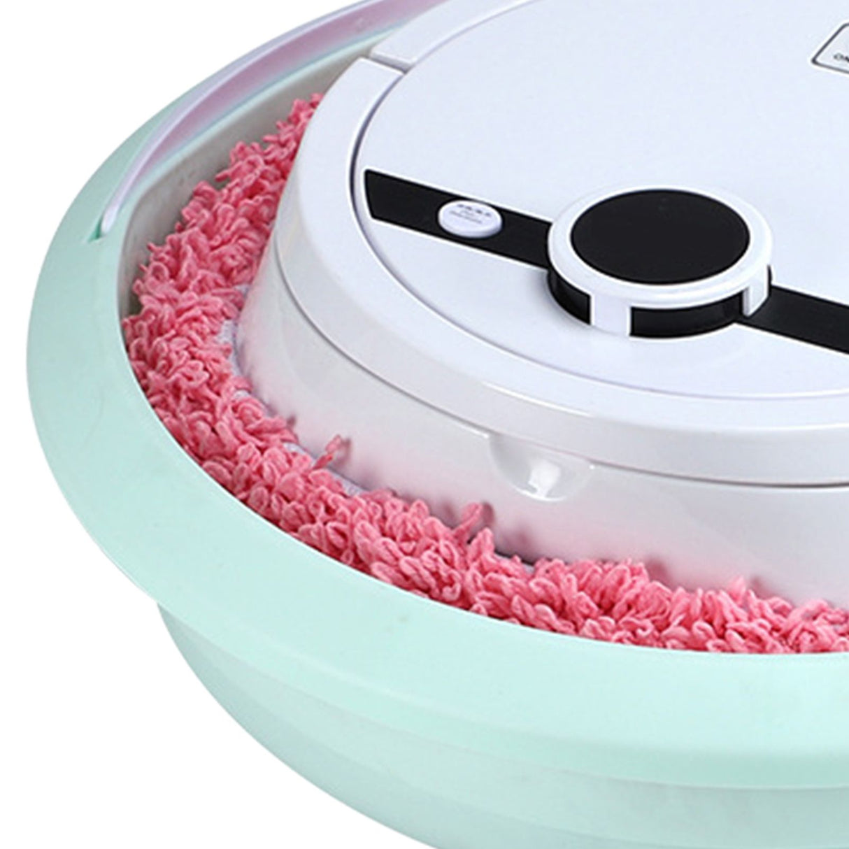 Robot Vacuum Cleaner Strong Suction Wet and Dry Use Rechargeable Robot Mop for Livingroom Bedroom Bathroom White