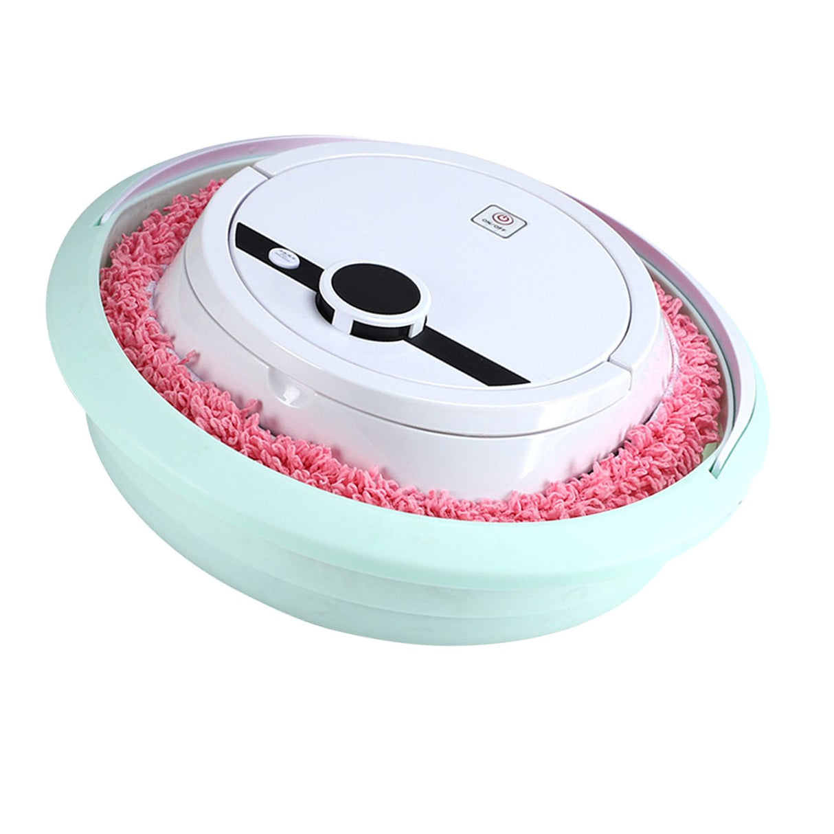 Robot Vacuum Cleaner Strong Suction Wet and Dry Use Rechargeable Robot Mop for Livingroom Bedroom Bathroom White