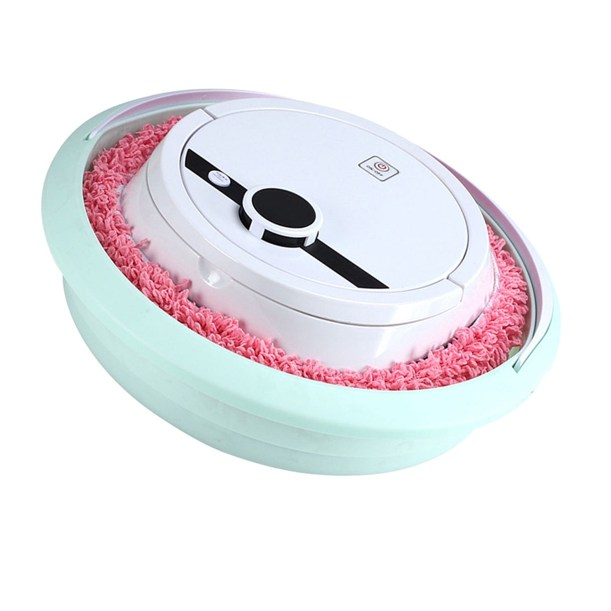 Robot Vacuum Cleaner Strong Suction Wet and Dry Use Rechargeable Robot Mop for Livingroom Bedroom Bathroom White