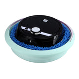 Robot Vacuum Cleaner Strong Suction Wet and Dry Use Rechargeable Robot Mop for Livingroom Bedroom Bathroom Black - Front View