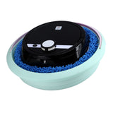 Robot Vacuum Cleaner Strong Suction Wet and Dry Use Rechargeable Robot Mop for Livingroom Bedroom Bathroom Black - Top-Down View