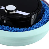 Robot Vacuum Cleaner Strong Suction Wet and Dry Use Rechargeable Robot Mop for Livingroom Bedroom Bathroom Black