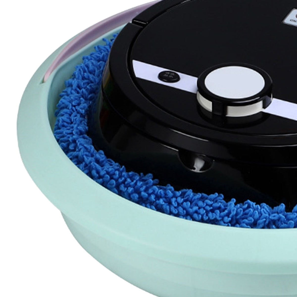 Robot Vacuum Cleaner Strong Suction Wet and Dry Use Rechargeable Robot Mop for Livingroom Bedroom Bathroom Black