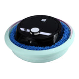 Robot Vacuum Cleaner Strong Suction Wet and Dry Use Rechargeable Robot Mop for Livingroom Bedroom Bathroom Black
