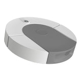 Robot Vacuum Cleaner Strong Suction Automatic USB Rechargeable Sweeping Robot for Ceramic Tiles Hard Floors Grey - Side View