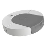 Robot Vacuum Cleaner Strong Suction Automatic USB Rechargeable Sweeping Robot for Ceramic Tiles Hard Floors Grey - Top-Down View