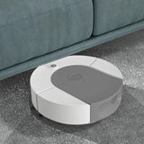 Robot Vacuum Cleaner Strong Suction Automatic USB Rechargeable Sweeping Robot for Ceramic Tiles Hard Floors Grey