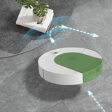 Robot Vacuum Cleaner Strong Suction Automatic USB Rechargeable Sweeping Robot for Ceramic Tiles Hard Floors Green - Extra Image