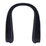 Neck Fan Bladeless USB Charging 5 Speeds Adjustable Wearable Portable Hanging Neck Fan for Outdoor Blue